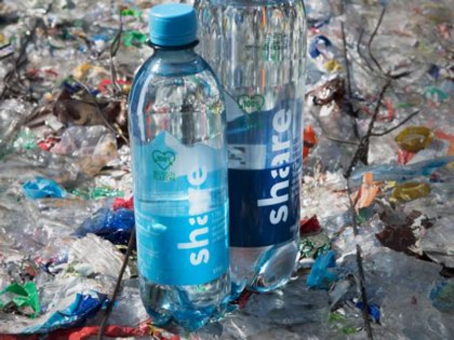 share Wasser aus 100% recyceltem Plastik share Wasser aus 100% recyceltem Plastik