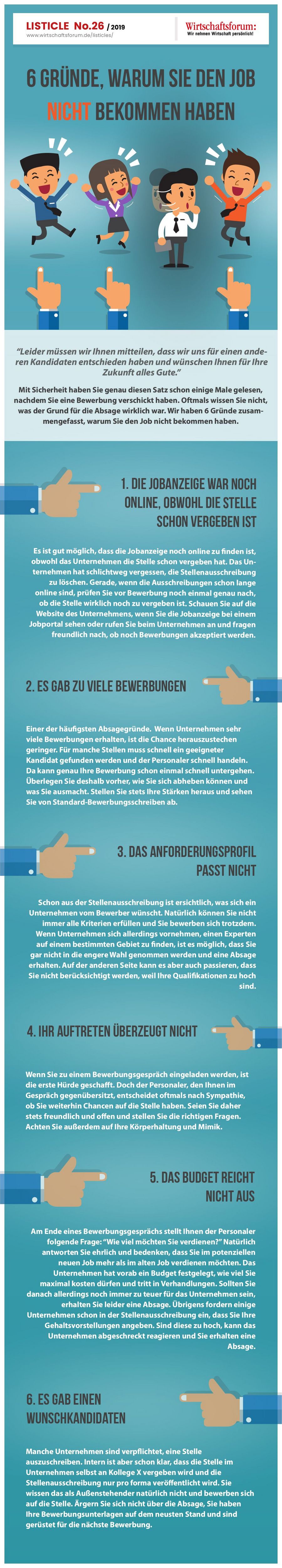 6 Gründe, warum Sie den Job nicht bekommen haben 6 Gründe, warum Sie den Job nicht bekommen haben