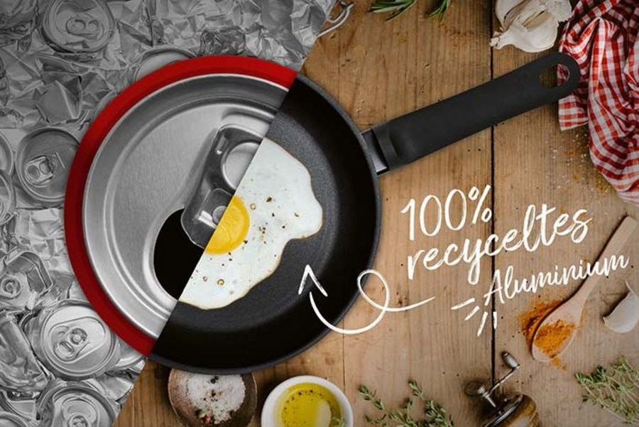 Kuhn Rikon Bratpfanne aus recyceltem Alumium Kuhn Rikon Bratpfanne aus recyceltem Alumium