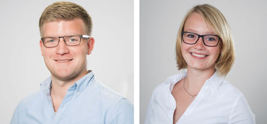 Dino Schlüter, Geschäftsführer, und Janina Lange, Geschäftsführende Gesellschafterin der Feinblechsysteme Lentz GmbH Dino Schlüter, Geschäftsführer, und Janina Lange, Geschäftsführende Gesellschafterin der Feinblechsysteme Lentz GmbH