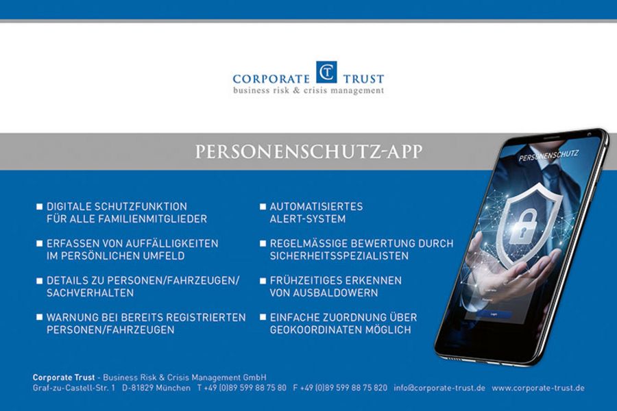 Corporate Trust Business Risk & Crisis Management GmbH Personenschutz Corporate Trust Business Risk & Crisis Management GmbH Personenschutz