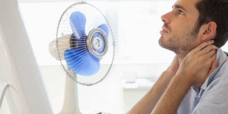 Hitze im Büro