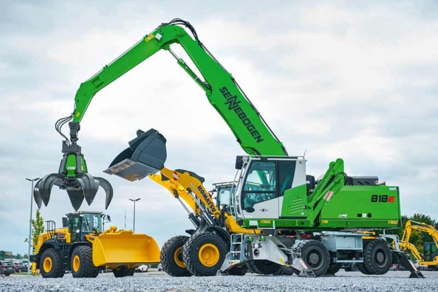 Schlüter Baumaschine Sennebogen und Komatsu Schlüter Baumaschine Sennebogen und Komatsu