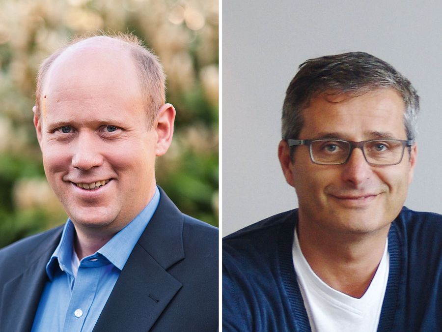 Dipl.-Ing. Guido Dreymüller und Dipl.-Ing. Markus Elett, Geschäftsführer der STORCK Ausbaugesellschaft mbH Dipl.-Ing. Guido Dreymüller und Dipl.-Ing. Markus Elett, Geschäftsführer der STORCK Ausbaugesellschaft mbH