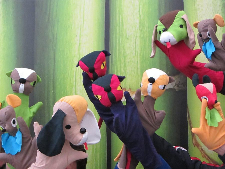 Kreative Handpuppen. Kreative Handpuppen.