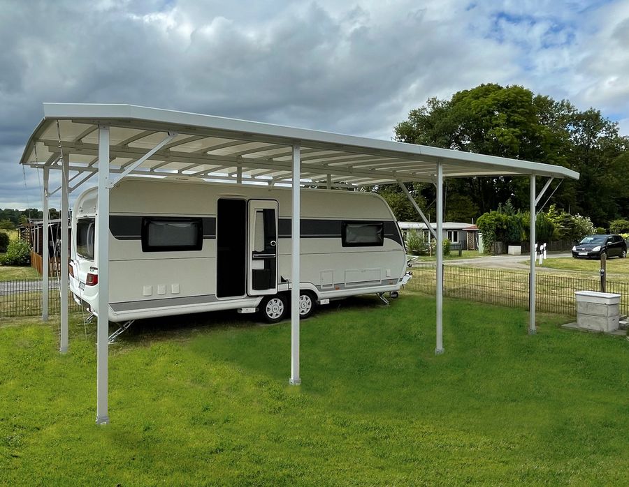 TWINTOP Kombischutzdach selbststehend für Wohnwagen mit Vorzelt/Terrasse