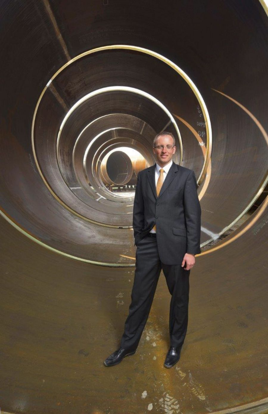 Heiko Mützelburg, Geschäftsführer der EEW Special Pipe Constructions GmbH. Heiko Mützelburg, Geschäftsführer der EEW Special Pipe Constructions GmbH.