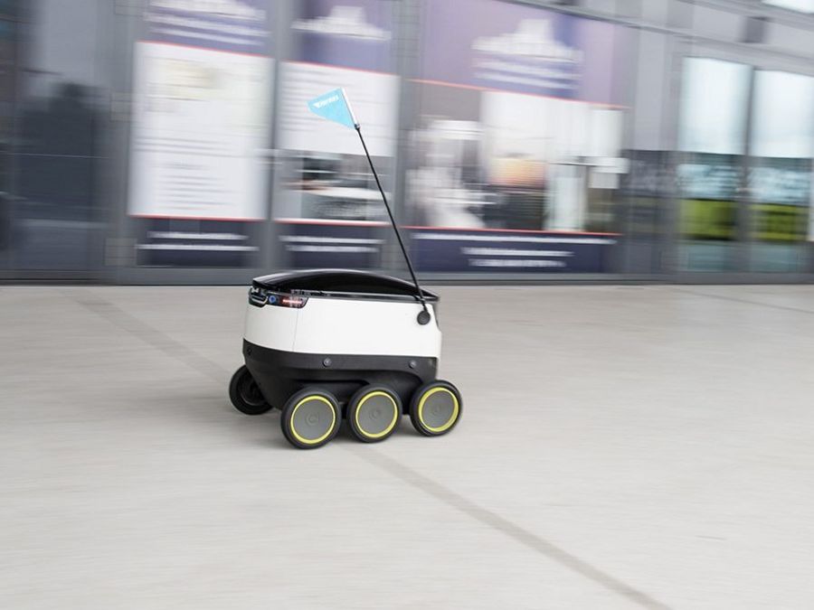 Starship Technologies Galerie Roboter von Starship Technologies im Probeeinsatz für Hermes (7).