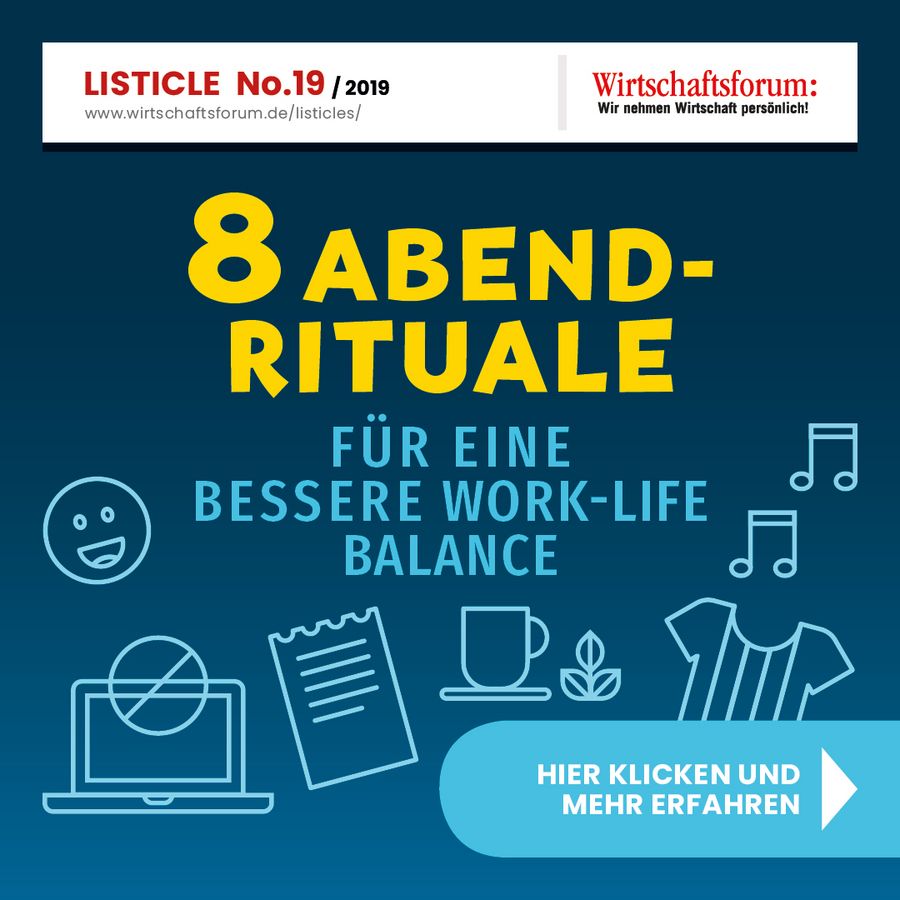 8 Abendrituale für eine bessere Work-Life Balance 8 Abendrituale für eine bessere Work-Life Balance