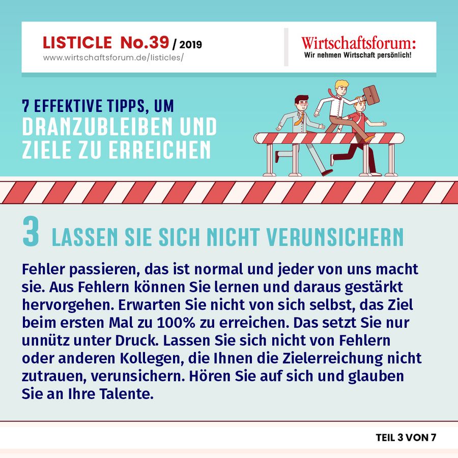 7 effektive Tipps, um dranzubleiben und Ziele zu erreichen - Lassen Sie sich nicht verunsichern 7 effektive Tipps, um dranzubleiben und Ziele zu erreichen - Lassen Sie sich nicht verunsichern