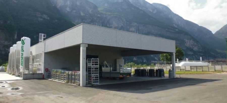 Abfüllanlage der ATESINA GAS srl Abfüllanlage der ATESINA GAS srl