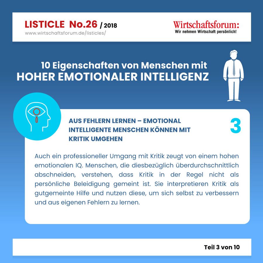10 Eigenschaften von Menschen mit hoher emotionaler Intelligenz - Wirtschaftsforum Listicle 10 Eigenschaften von Menschen mit hoher emotionaler Intelligenz - Wirtschaftsforum Listicle
