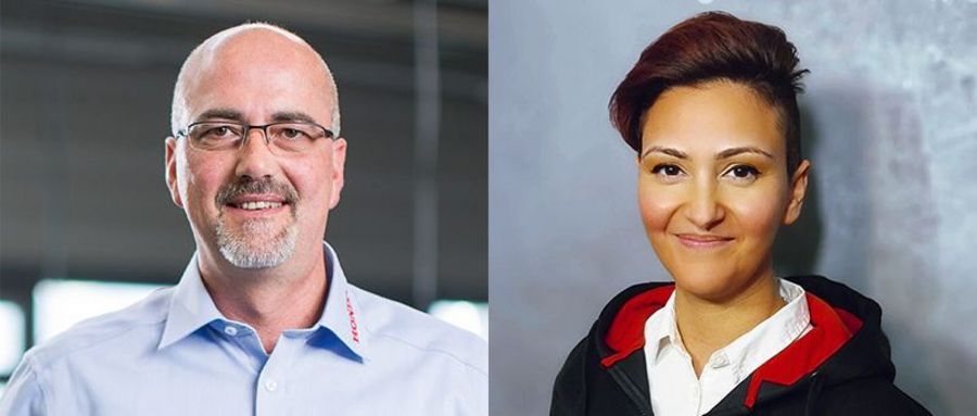 Christopher Schmidt, Manager Marketing und Produktmanagement und Paniz Hopkins, Pressesprecherin der Honda Deutschland Christopher Schmidt, Manager Marketing und Produktmanagement und Paniz Hopkins, Pressesprecherin der Honda Deutschland