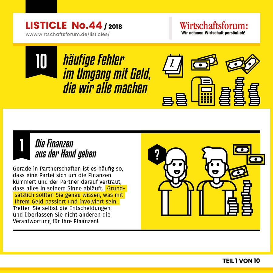 10 häufige Fehler im Umgang im Geld, die wir alle machen - Die Finanzen aus der Hand geben 10 häufige Fehler im Umgang im Geld, die wir alle machen - Die Finanzen aus der Hand geben