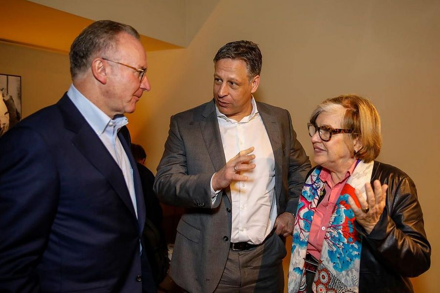 FC Bayern München AG Stefan Mennerich und Karl-Heinz Rummenigge bei den FC Bayern Hackdays