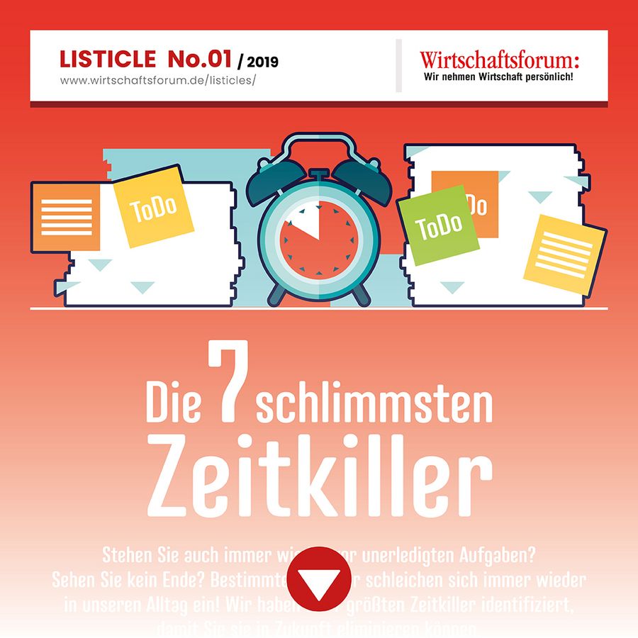 Die 7 schlimmsten Zeitkiller