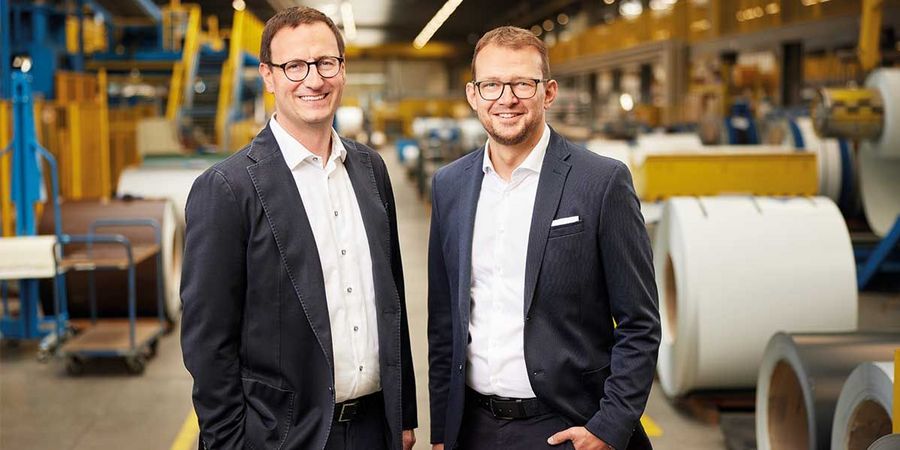 Jens Heckenmüller und Christian Hanke, Geschäftsführer der Teckentrup GmbH & Co. KG Jens Heckenmüller und Christian Hanke, Geschäftsführer der Teckentrup GmbH & Co. KG