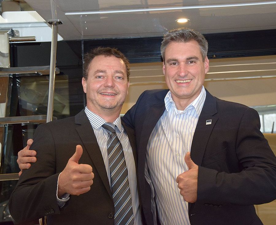 Randy Schirmeister (l.) und Marcel Ranke führen die Geschicke von Allert marin