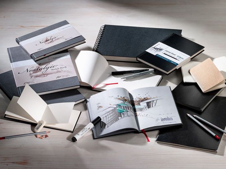 Wie‘s gerade passt: Die Hahnemühle bietet Skizzenbücher für jeden Bedarf und jede Tasche Wie‘s gerade passt: Die Hahnemühle bietet Skizzenbücher für jeden Bedarf und jede Tasche