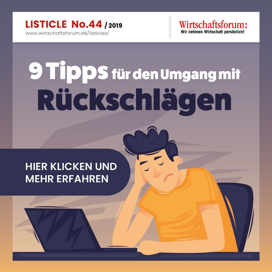 9 Tipps für den Umgang mit Rückschlägen 