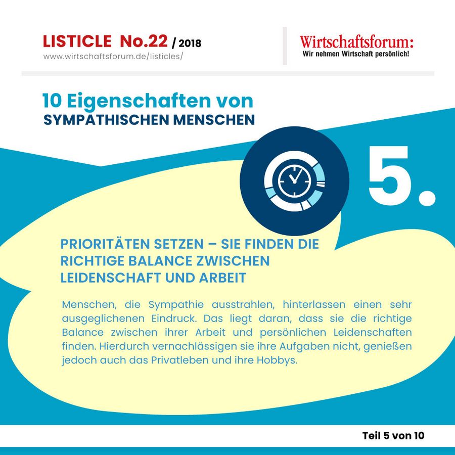 10 Eigenschaften von sympathischen Menschen - Wirtschaftsforum Listicle 10 Eigenschaften von sympathischen Menschen - Wirtschaftsforum Listicle