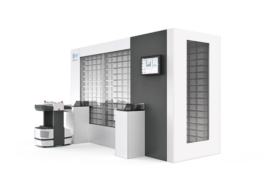 KNAPP Smart Solutions NDU-Store mit Kommissionierarbeitsplätzen KNAPP Smart Solutions NDU-Store mit Kommissionierarbeitsplätzen