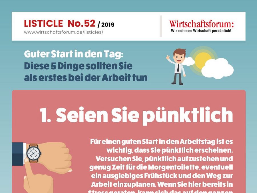Seien Sie pünktlich