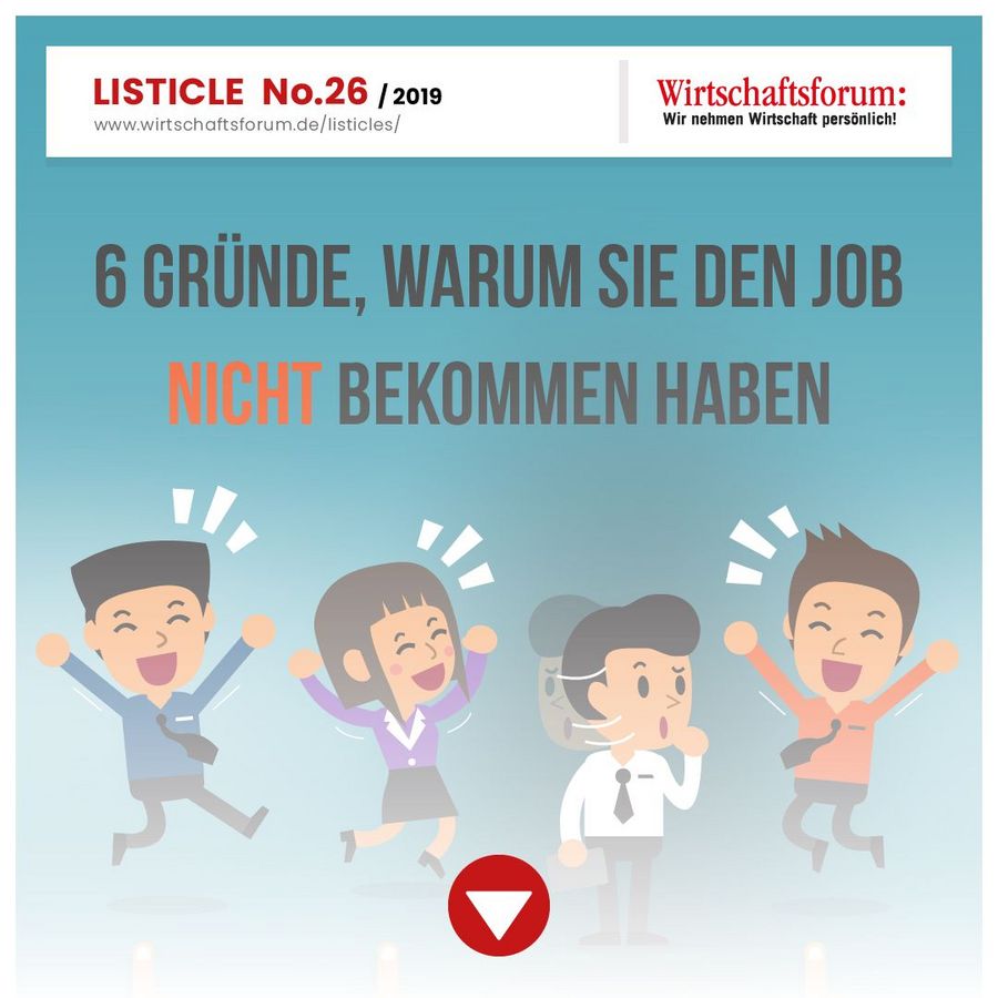 6 Gründe, warum Sie den Job nicht bekommen haben
