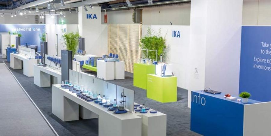 Der IKA-Messestand auf der ACHEMA in Frankfurt Der IKA-Messestand auf der ACHEMA in Frankfurt