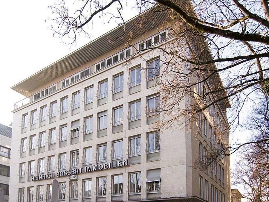 Das Bossert-Haus an der Münchner Leopoldstraße 9 ist Firmensitz des Unternehmens Das Bossert-Haus an der Münchner Leopoldstraße 9 ist Firmensitz des Unternehmens