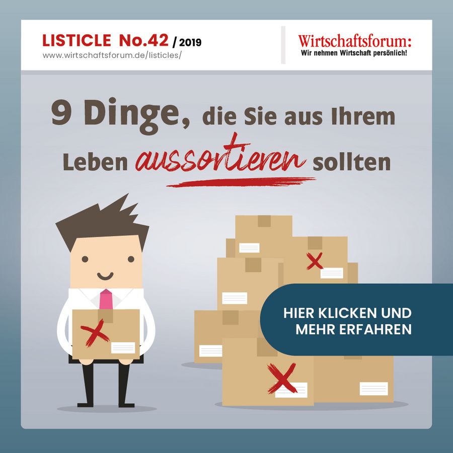 9 Dinge, die Sie aus Ihrem Leben aussortieren sollten 9 Dinge, die Sie aus Ihrem Leben aussortieren sollten