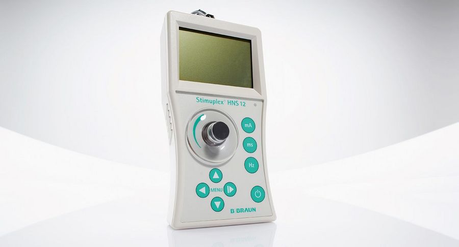 Lokalisation und Anästhesie mit einem Gerät: Stimuplex® HNS12 Lokalisation und Anästhesie mit einem Gerät: Stimuplex® HNS12
