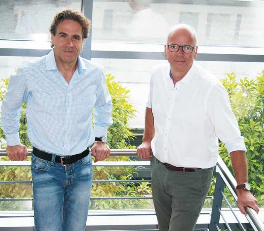 Gisbert Schulte-Bücker und Martin Brinkschmidt, Geschäftsführende Gesellschafter der energenta ersatzbrennstoffe GmbH Gisbert Schulte-Bücker und Martin Brinkschmidt, Geschäftsführende Gesellschafter der energenta ersatzbrennstoffe GmbH