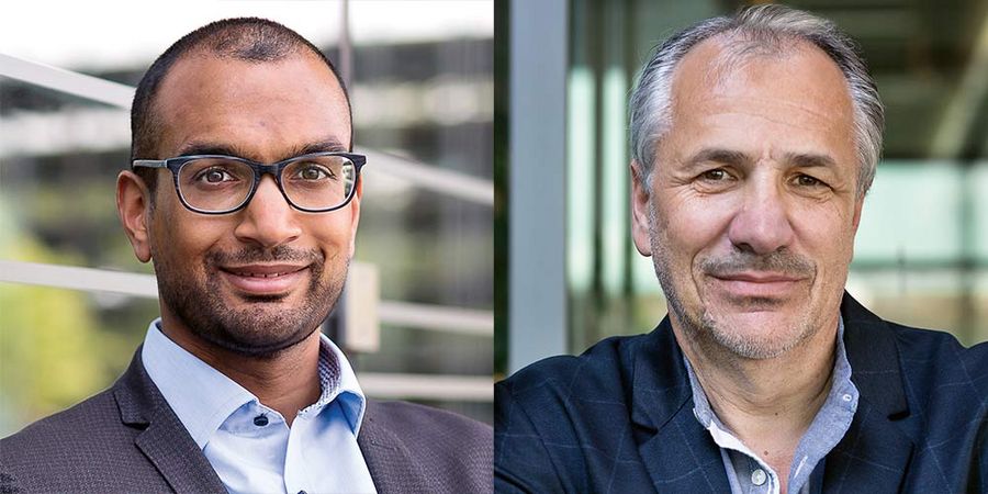 Christopher Thielen und Christian Bauer, Geschäftsführer der KNAPP Smart Solutions GmbH Christopher Thielen und Christian Bauer, Geschäftsführer der KNAPP Smart Solutions GmbH