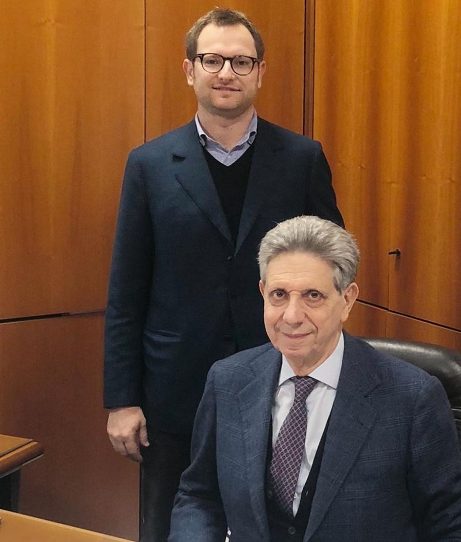 Giovanni Fiorina, Export Manager und sein Vater Riccardo Fiorina, CEO der Tessitura Carlo Bassetti S.p.a.