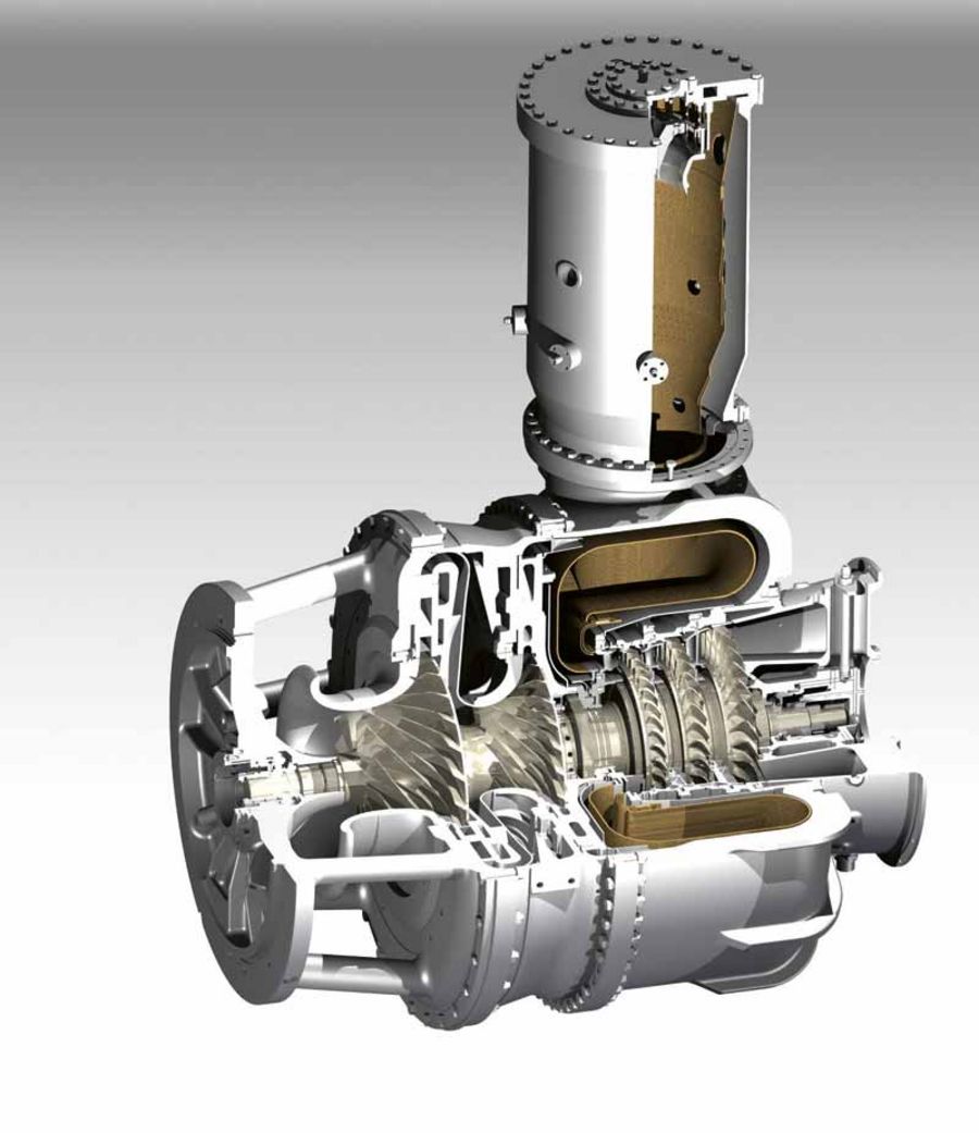 KAWASAKI Gas Turbine Europe Aufbau einer Gasturbine