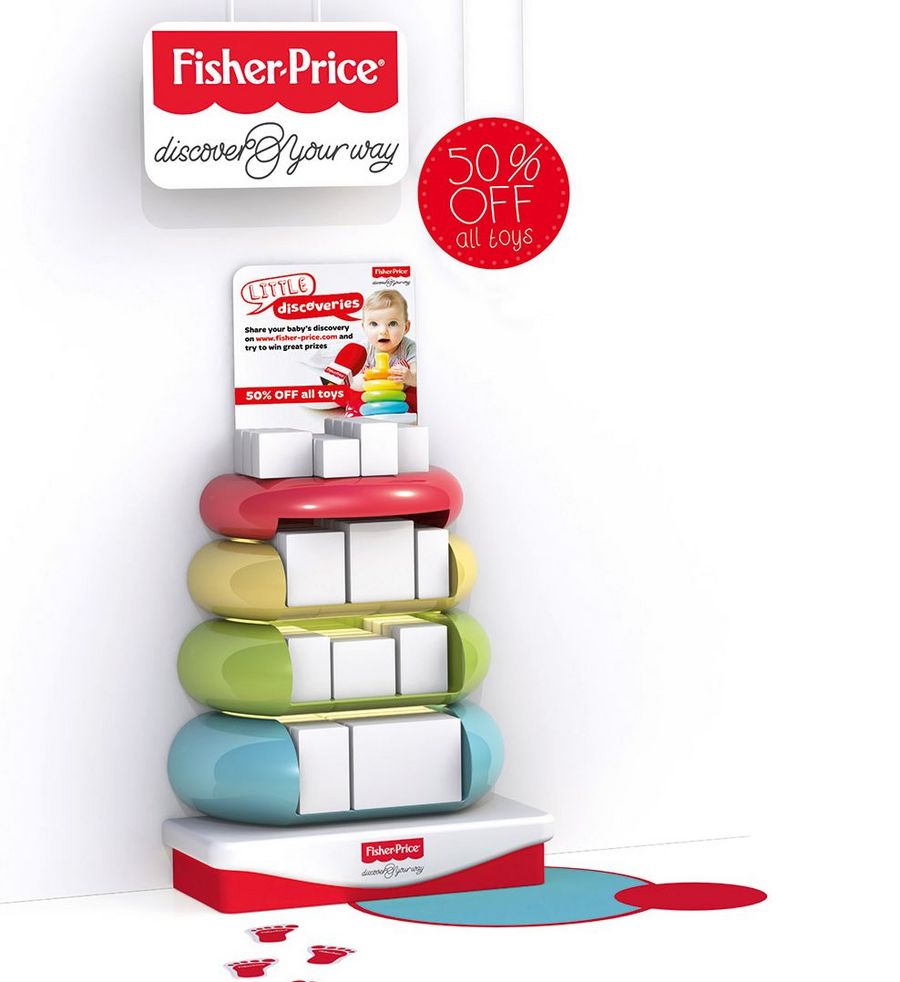 Designkonzept von co:debrand für ein Fisher-Price Produktdisplay. Designkonzept von co:debrand für ein Fisher-Price Produktdisplay.