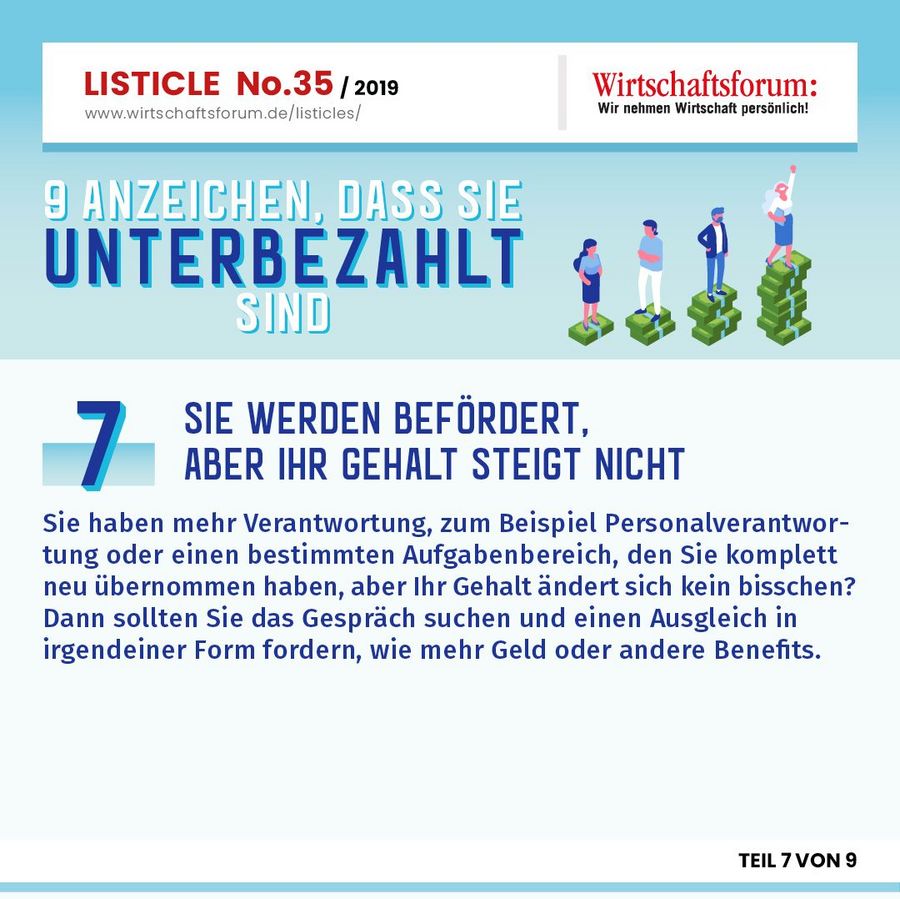 9 Anzeichen, dass Sie unterbezahlt sind - Sie werden befördert, aber Ihr Gehalt steigt nicht 