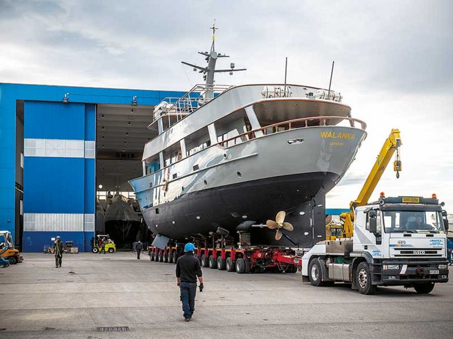 Die Boote haben eine Größe von 40 bis 50 m Die Boote haben eine Größe von 40 bis 50 m