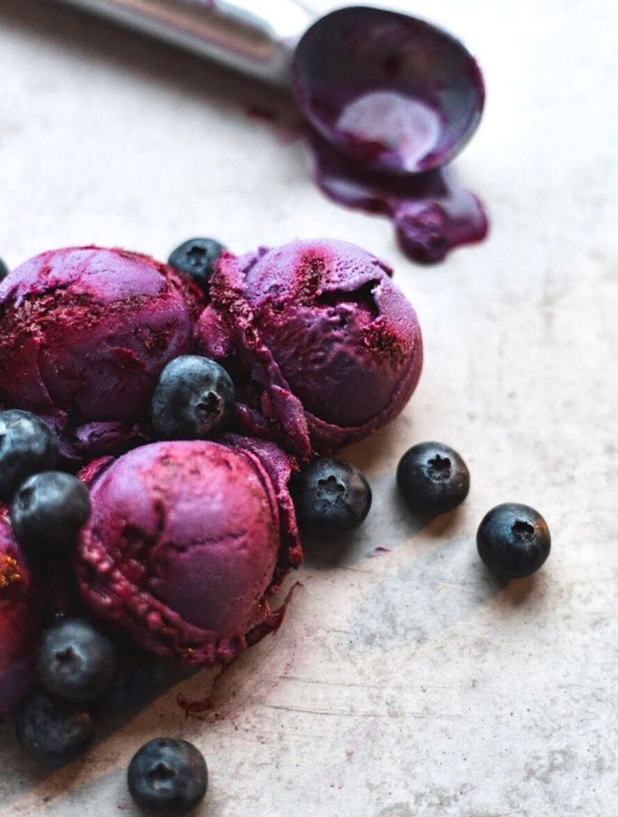Heidelbeer Lavendel Eis Heidelbeer Lavendel Eis