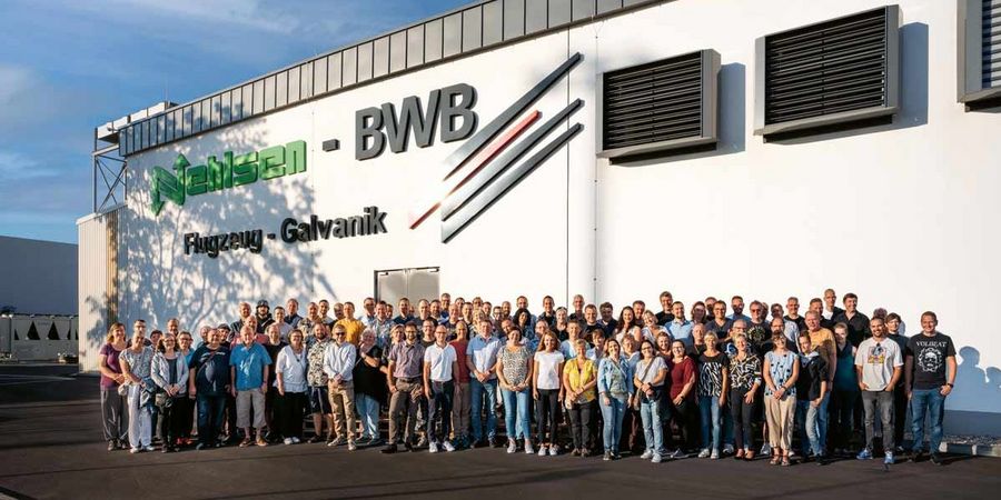 Nehlsen-BWB Flugzeug-Galvanik Teambild Nehlsen-BWB Flugzeug-Galvanik Teambild