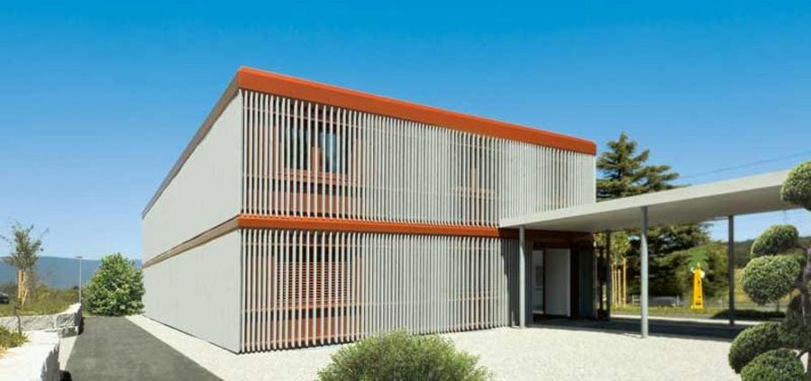 Condecta AG Bürocontainer mit Holzverkleidung