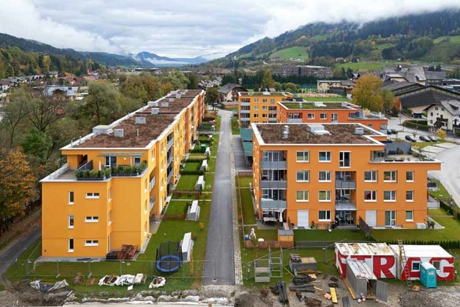 Coverit - Gründachabdichtung bei einem Wohnprojekt in Schladming Coverit - Gründachabdichtung bei einem Wohnprojekt in Schladming