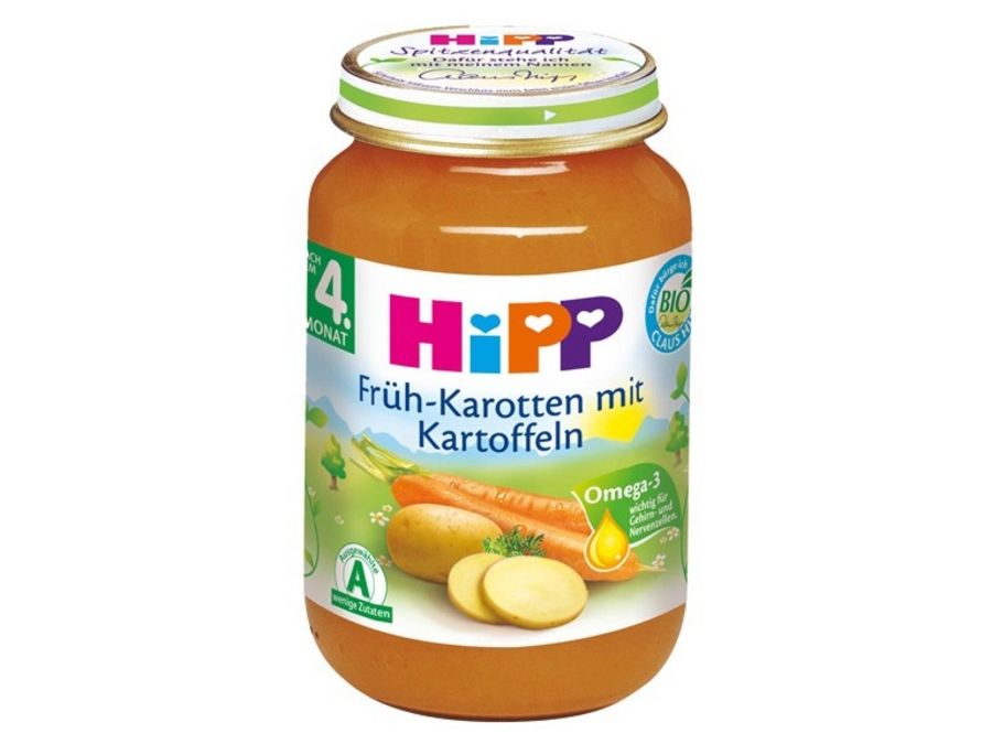 Gläschen mit Babynahrung Gläschen mit Babynahrung