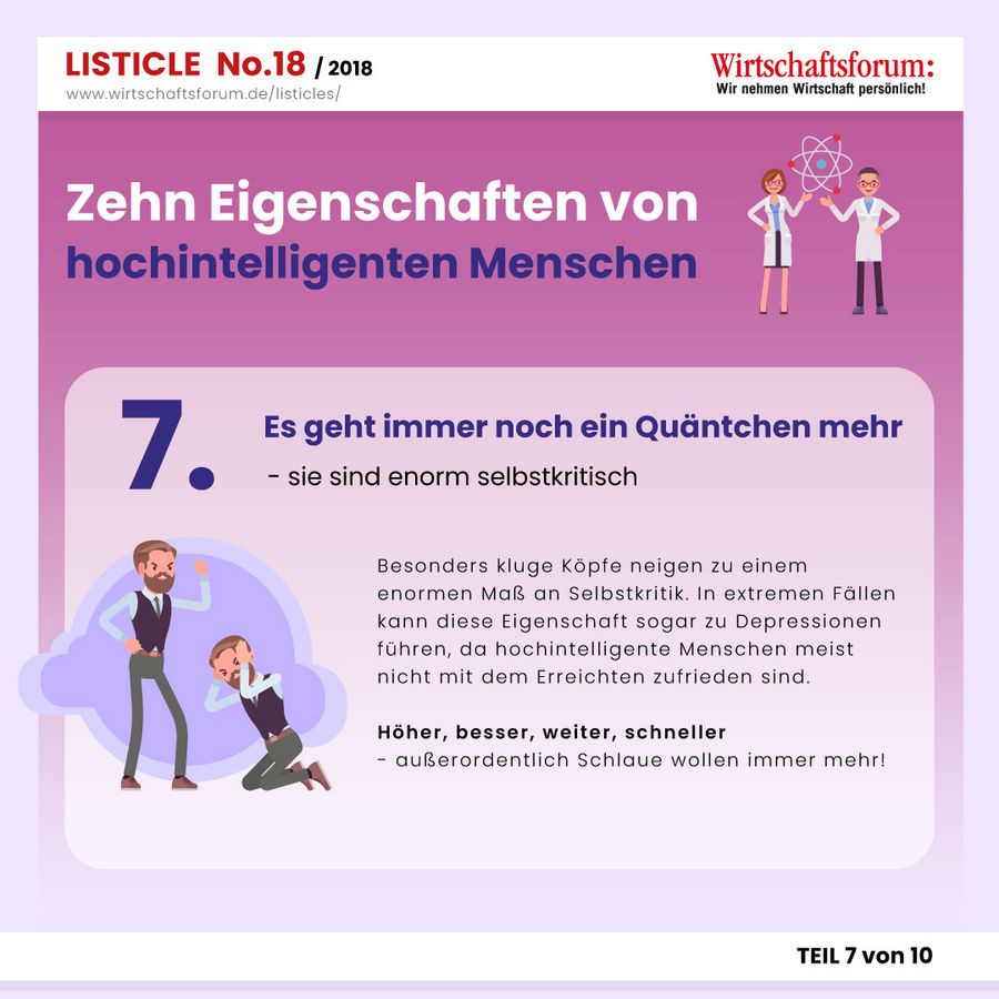 10 Eigenschaften von hochintelligenten Menschen - Es geht immer noch ein Quäntchen mehr