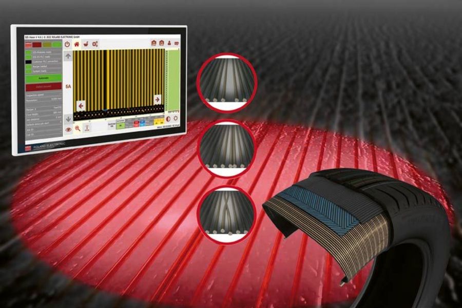 Roland Electronic Reifencord-Inspektionssystem ‘SIS-Vision‘ Roland Electronic Reifencord-Inspektionssystem ‘SIS-Vision‘