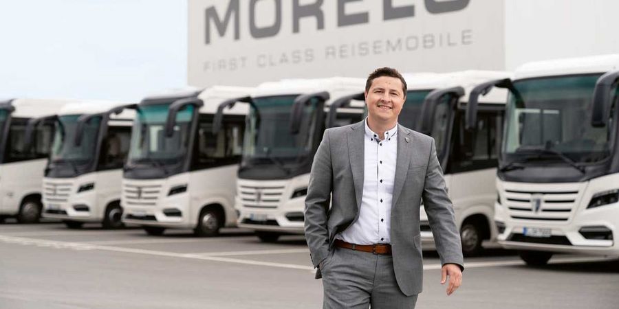 Robert Crispens, Geschäftsführer der MORELO Reisemobile GmbH Robert Crispens, Geschäftsführer der MORELO Reisemobile GmbH