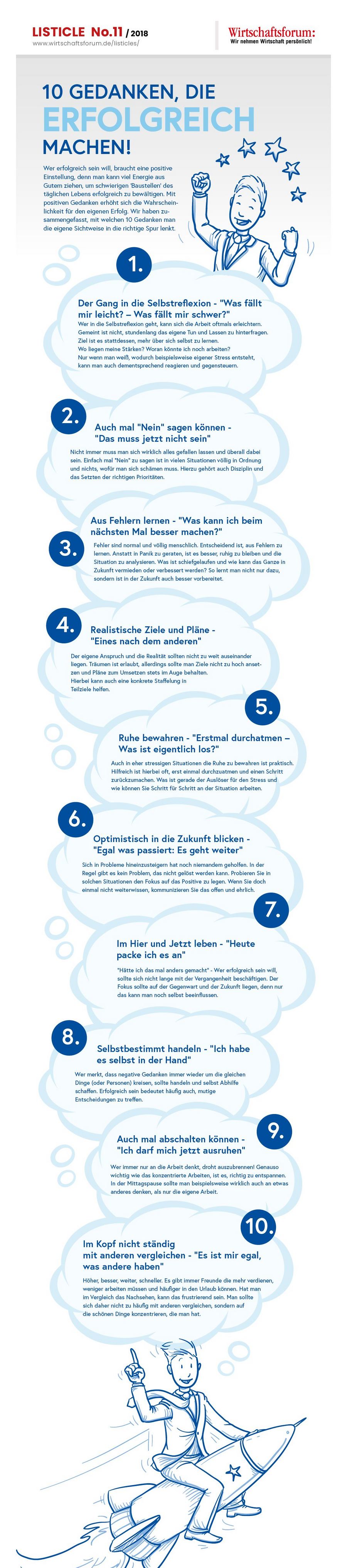 10 Gedanken, die erfolgreich machen - Wirtschaftsforum Listicles 10 Gedanken, die erfolgreich machen - Wirtschaftsforum Listicles