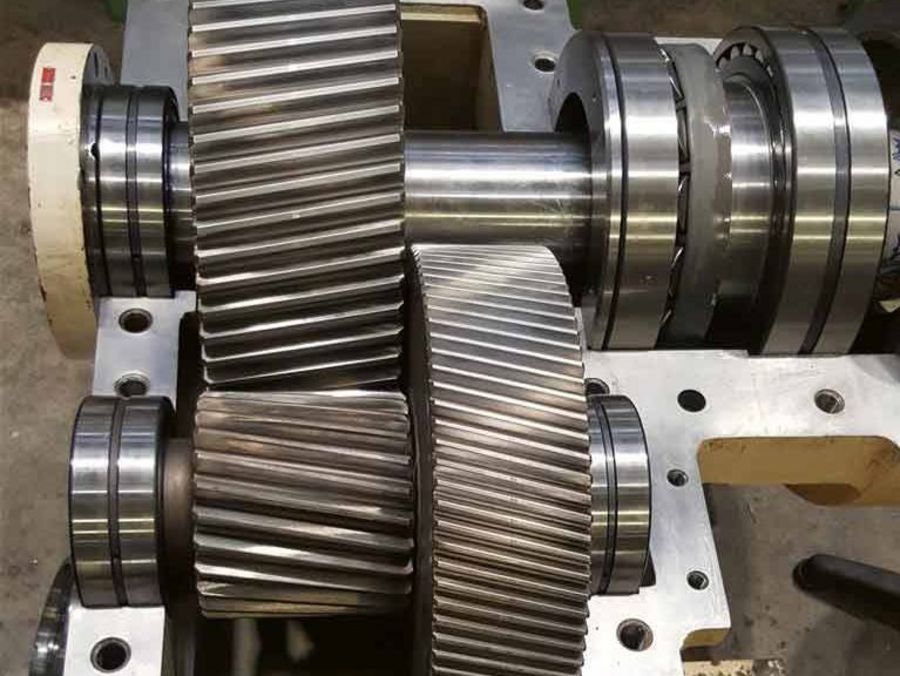 Gebrüder Meier revidiertes Stirnradgetriebe Gebrüder Meier revidiertes Stirnradgetriebe