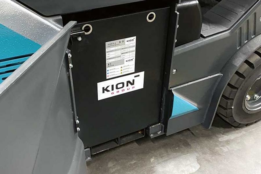 KION-Batterie in einem Stapler der Marke Baoli KION-Batterie in einem Stapler der Marke Baoli